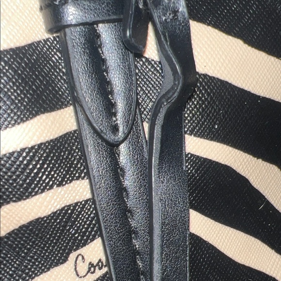 Coach Zebra Print Tote - Black and Tan - Picture 3 of 11